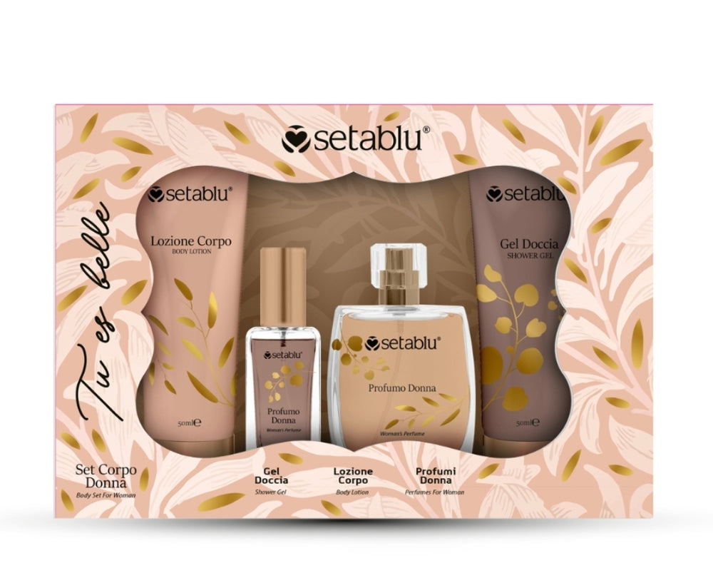 SET REGALO PROFUMAZIONE DONNA 4PZ TU ES BELLE