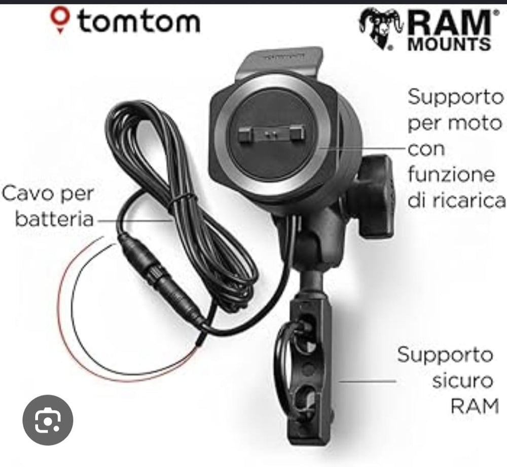 Tomtom rider con kit montaggio per moto